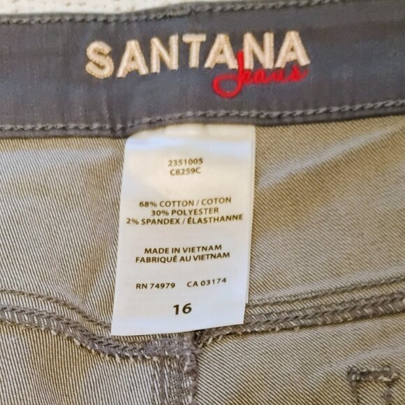 Santana Women's Jeans Classic Straight Leg Slate Blue Size 16 NWT - Picture 5 of 5